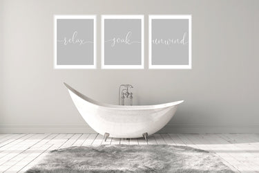 Relax Soak Unwind Trio Set II - D'Luxe Prints