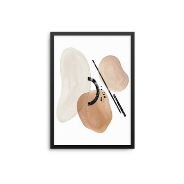 Rust Beige Abstract - D'Luxe Prints