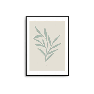 Sage Leaves Poster - D'Luxe Prints