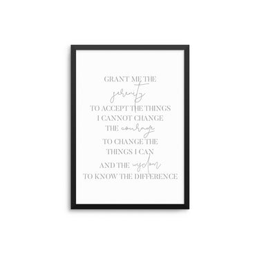 Serenity Prayer - D'Luxe Prints