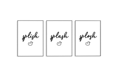 Splish Splash Splosh Trio Set - D'Luxe Prints
