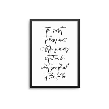 The Secret To Happiness - D'Luxe Prints