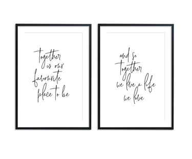 Together | Life We Love Set - D'Luxe Prints