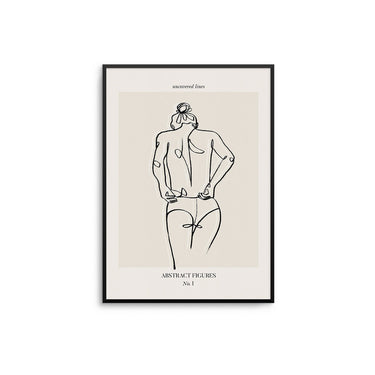 Uncovered Abstract Figure I - D'Luxe Prints
