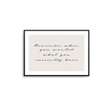 What You Currently Have - D'Luxe Prints
