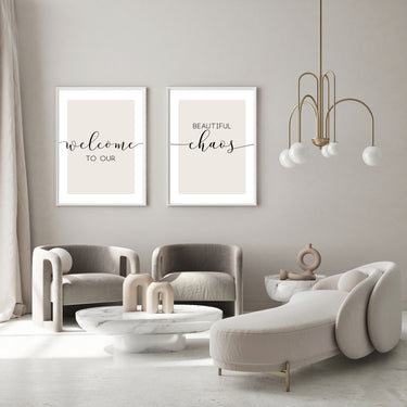 Welcome To Our Beautiful Chaos II Set of 2 Prints