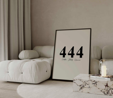 444 Angel Number | Protection, Stability & Reassurance Print