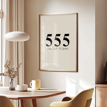 555 Angel Number | Change, Growth & New Opportunities Print