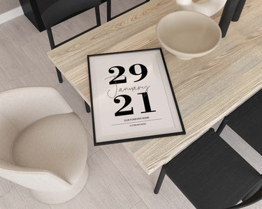 Personalised Date & Text Print