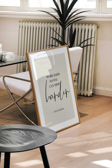Work Hard So You Can Shop Harder II Print