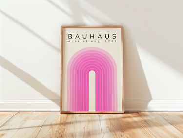 Pink Bauhaus Arch Print