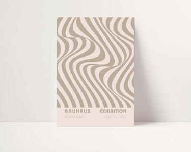 Bauhaus Wave Print