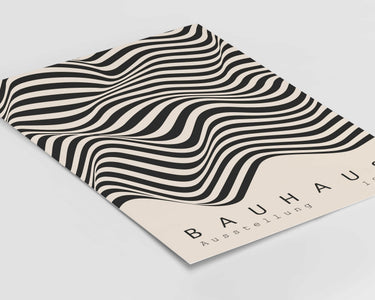 Bauhaus Wave Print