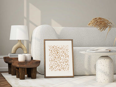 Beige Leopard Print Print