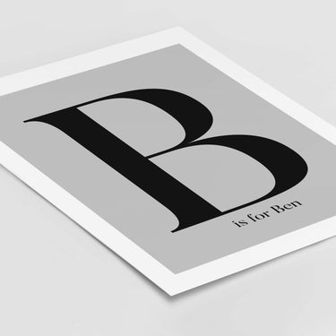 Initial & Name - Personalised Poster