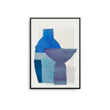 Blue Vases Poster