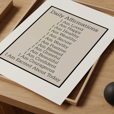 Daily Affirmations Print