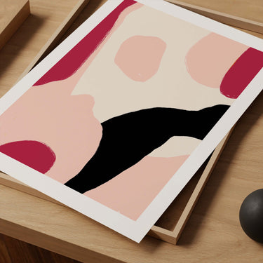 Magenta Colour Block Poster
