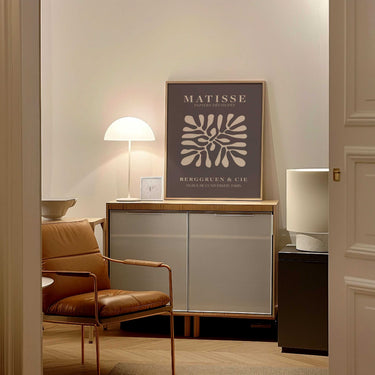 Matisse Brown Curves Cut-Out Print