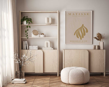 Mustard Matisse Curves Print