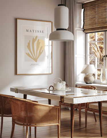 Matisse Mustard Algue Lune Print