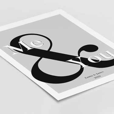 Me & You - Personalised Poster
