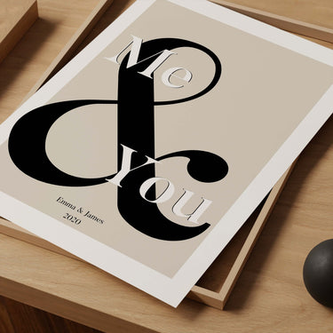 Me & You - Personalised Poster