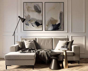 Neutral Strokes Set of 2 Prints