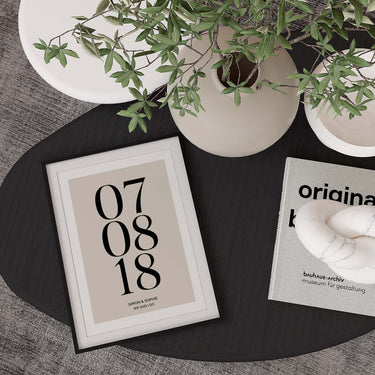 Personalised Date & Text Poster II