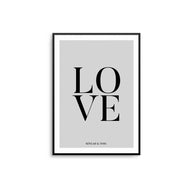 Personalised Love Print