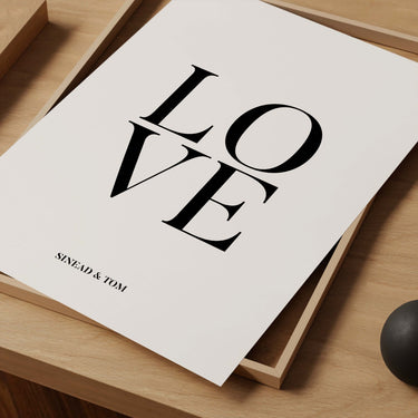 Personalised Love Poster