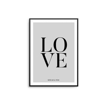Personalised Love Poster