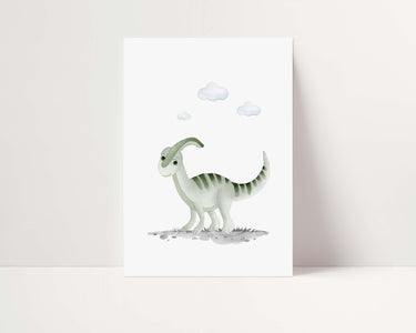 Parasaurolophus  Dinosaur Print