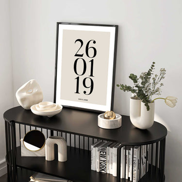 Personalised Date & Text Print II