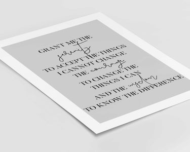 Serenity Prayer Print II