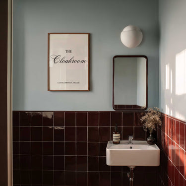 The Cloakroom – Bathroom Typography Print