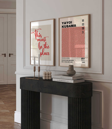 Yayoi K Red Modern Print