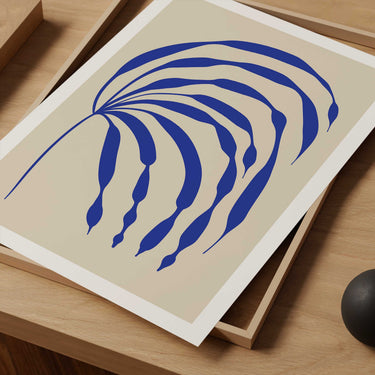 Blue Leaves Print II