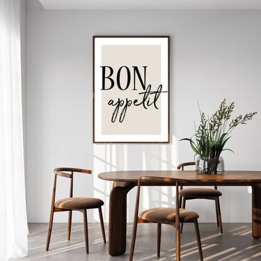 Bon Appetit Beige Print