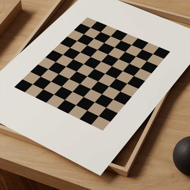 Checkered Squares Print