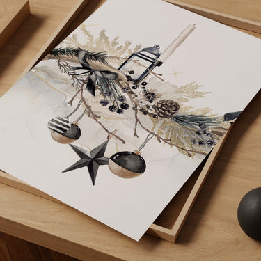 Christmas Wreath Part 1 Print