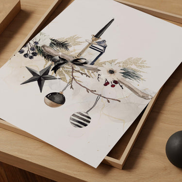 Christmas Wreath Part 3 Print