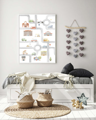 City Road Map Print
