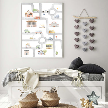 City Road Map Poster