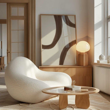 Contour I Abstract Print | Neutral Editorial Wall Art