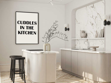 Cuddles In The Kitchen Print