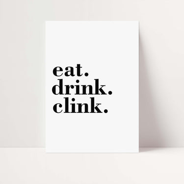 Eat Drink Clink Poster