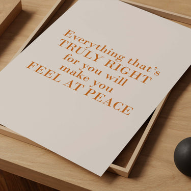 Feel At Peace Print