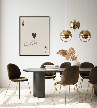 Beige Forever Grateful Print