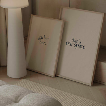 Gather Here Typography Print